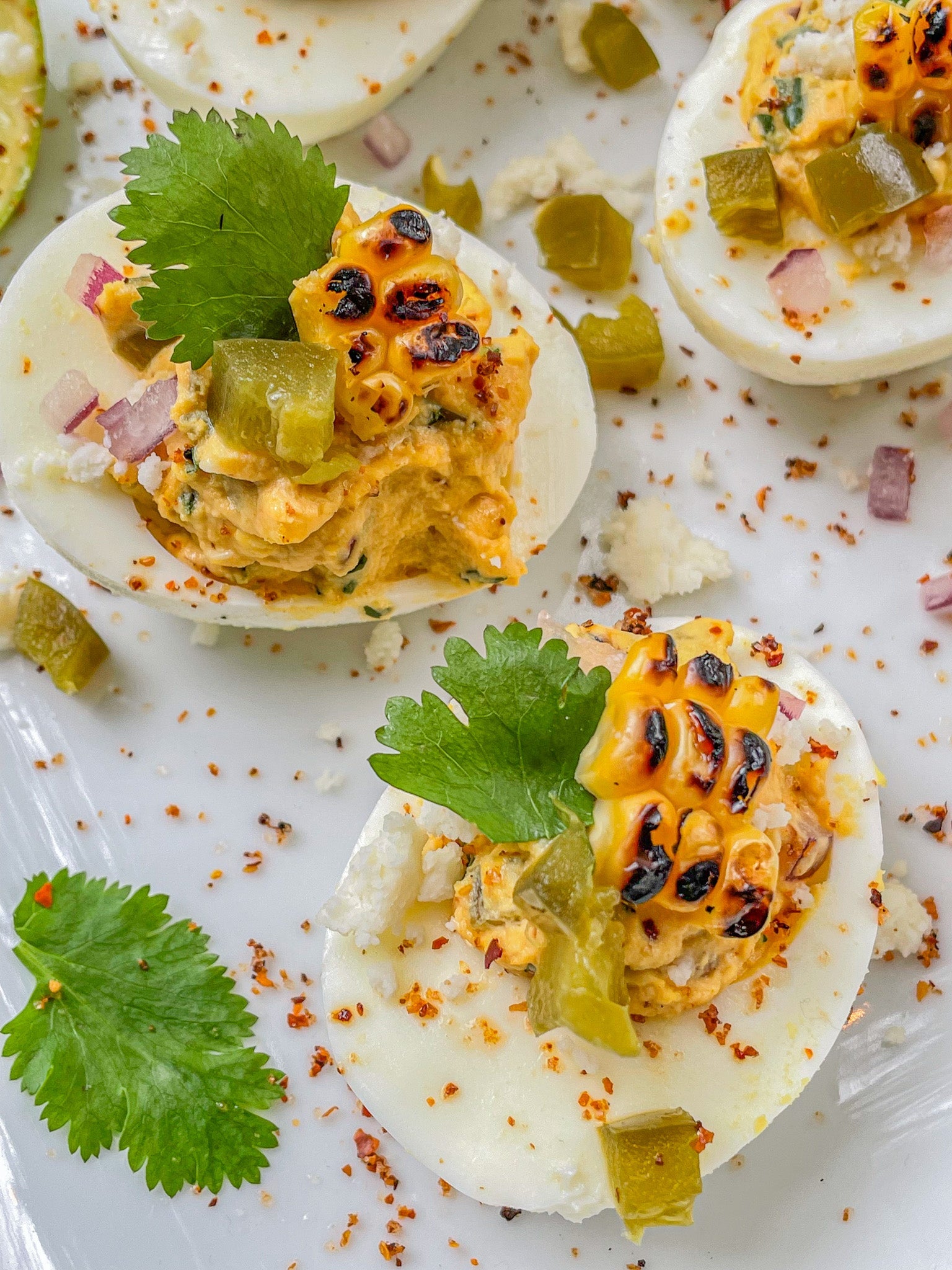 Mexican Street Corn Deviled Eggs – Duke's Mayo