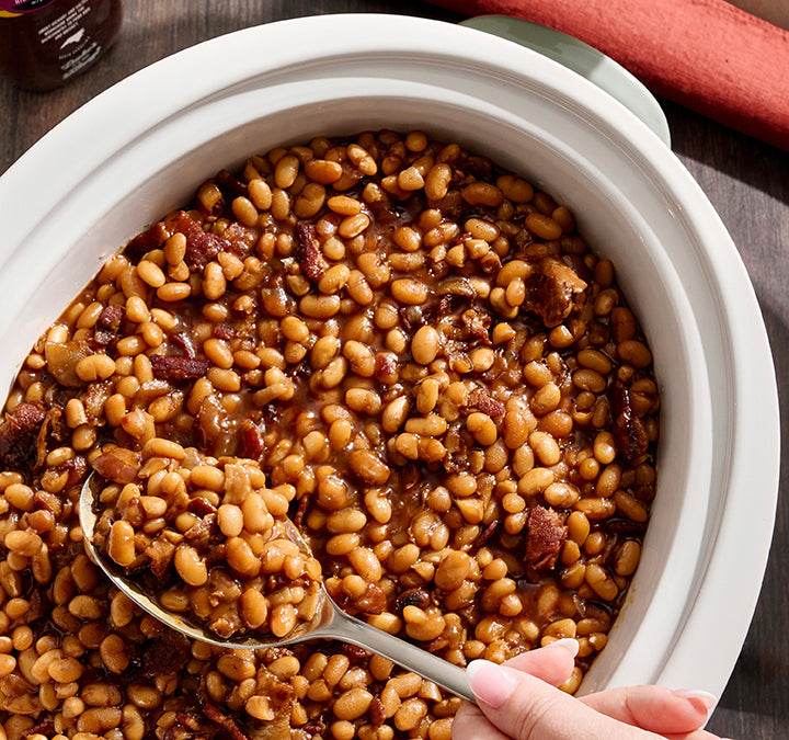 Hickory Bourbon BBQ Slow Cooker Baked Beans – Duke's Mayo