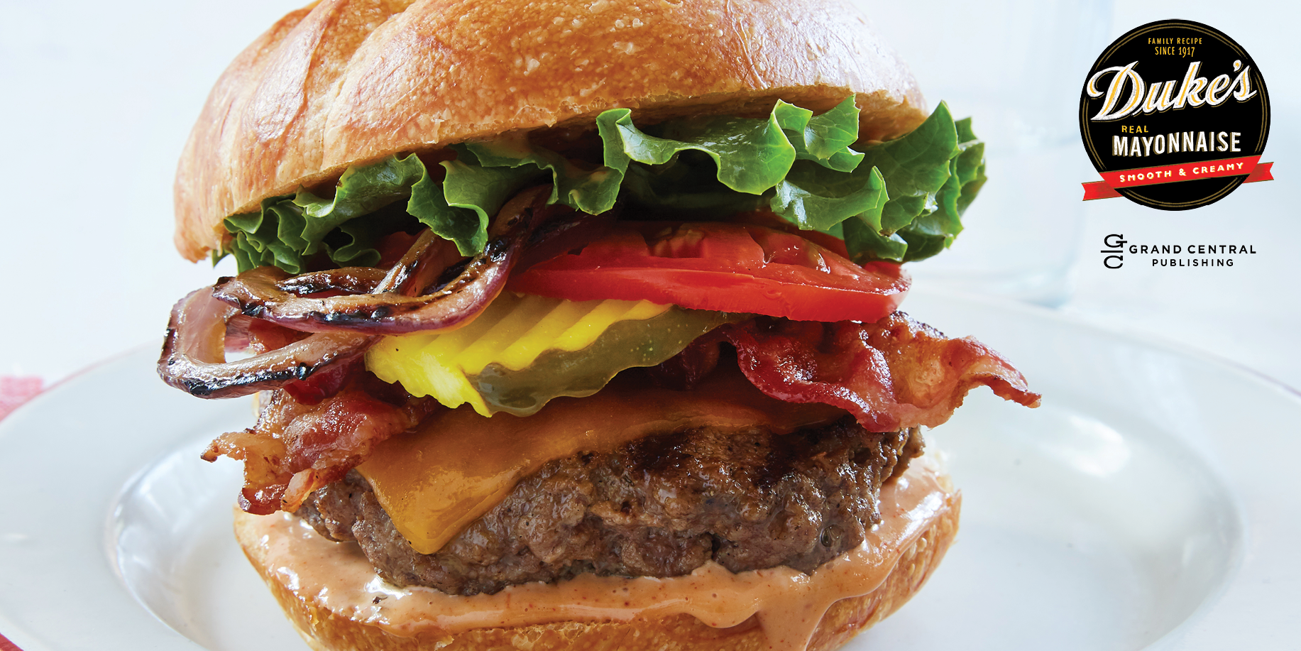 Mile-High Bacon Cheeseburgers with Burger Sauce – Duke's Mayo