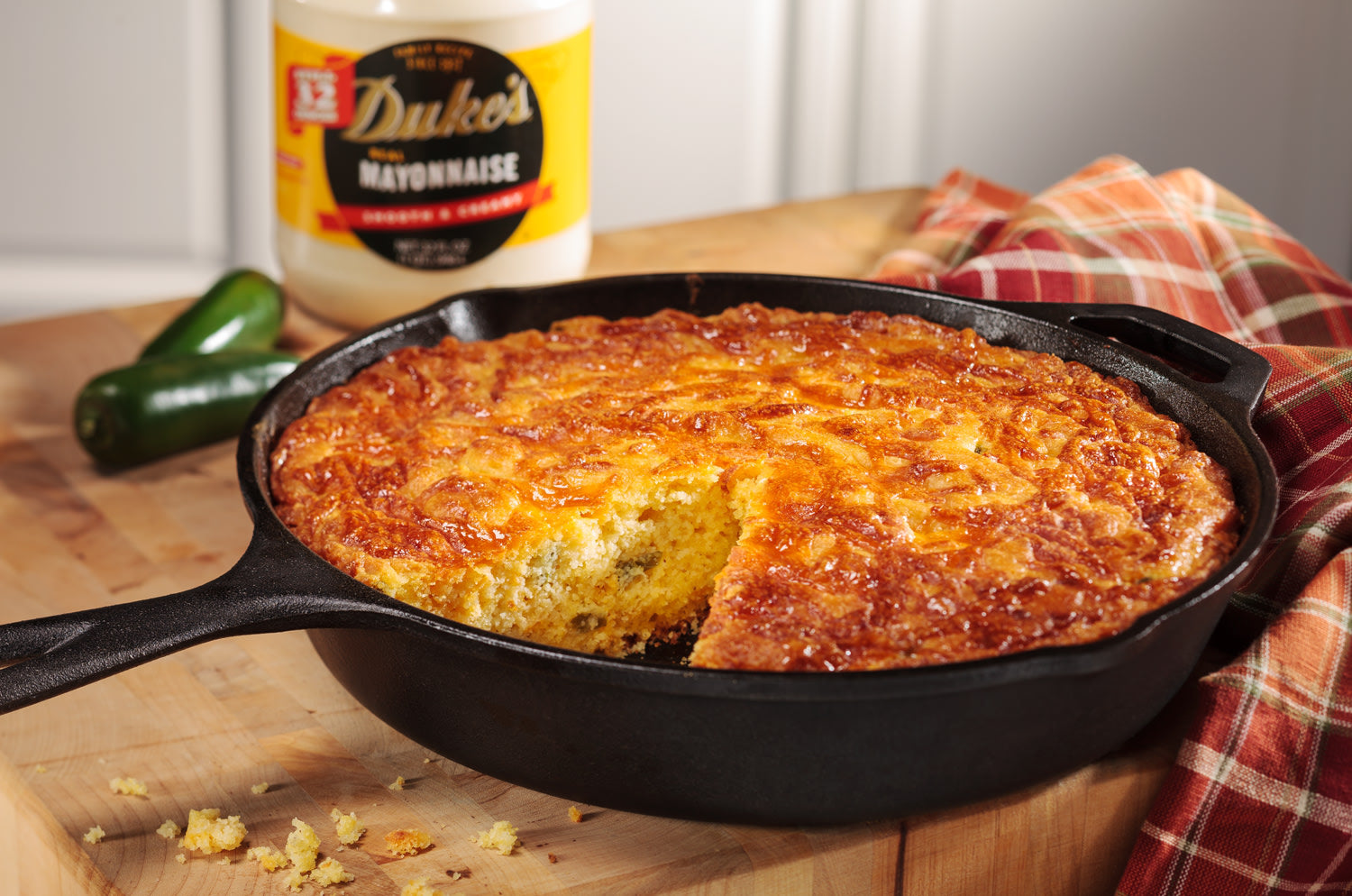Jalapeno Cheddar Cornbread – Duke's Mayo
