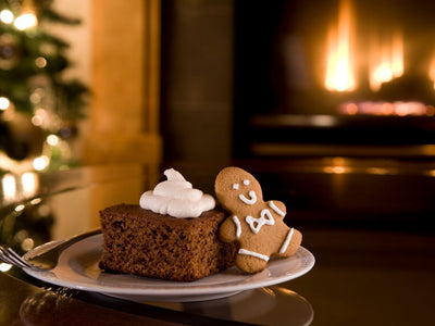 Ginger Bread with Maple Syrup Whipped Cream